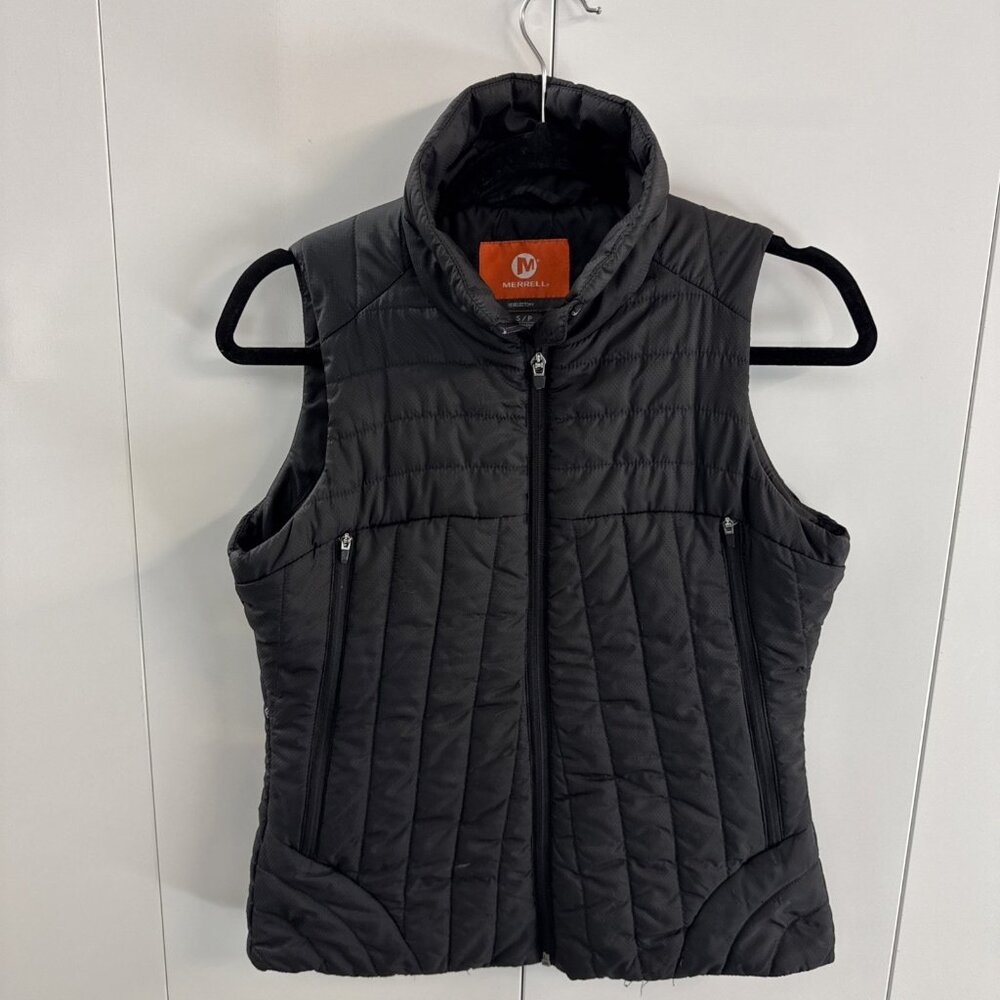 Merrell Women's Small Black Inertia Quilted Vest Select Dry